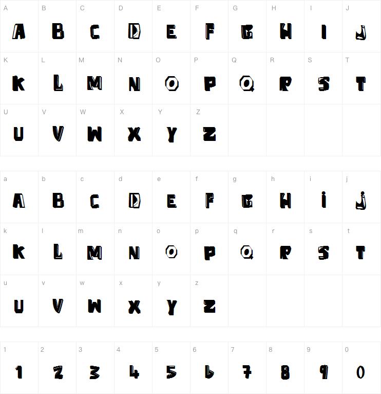 anti folkpk字体