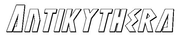 Antikythera字体