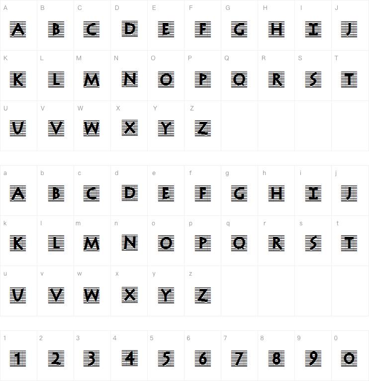 Antiqua In Grid字体