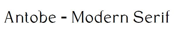 Antobe - Modern Serif字体