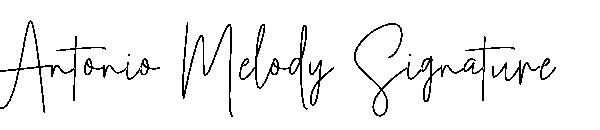 Antonio Melody Signature字体