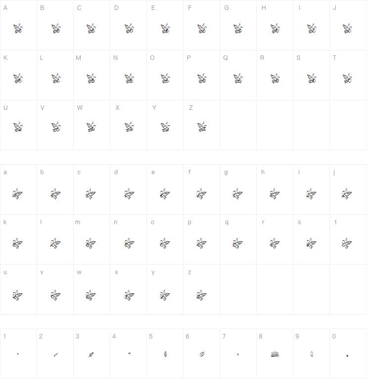 a Pair of Doves字体