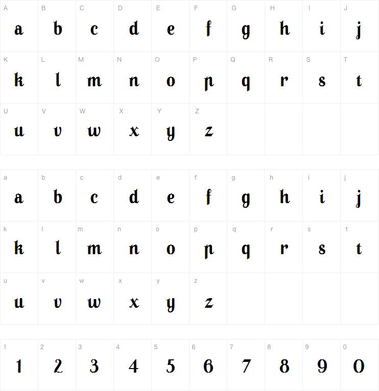 A Pompadour Display字体