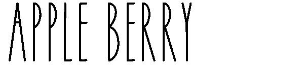 APPLE BERRY字体