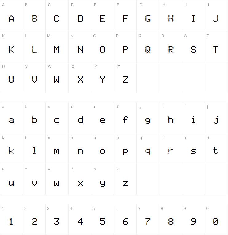 Apple II Screen Typeface字体