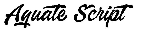 Aquate Script字体