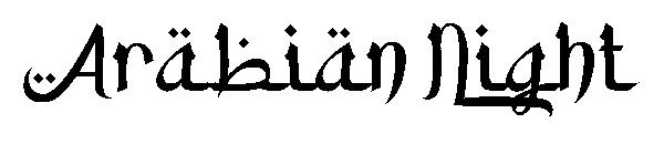 Arabian Night字体