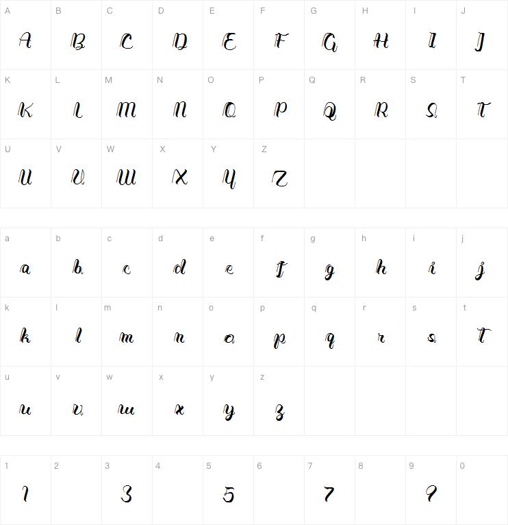 Arashveti字体