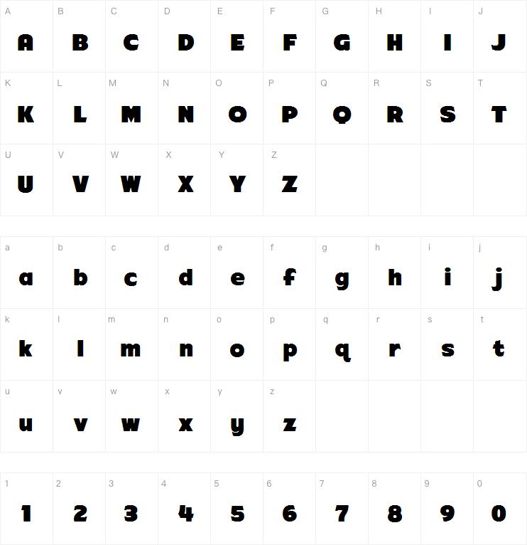 ARB-218 Big Blunt MAR-50字体