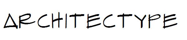 Architectype字体