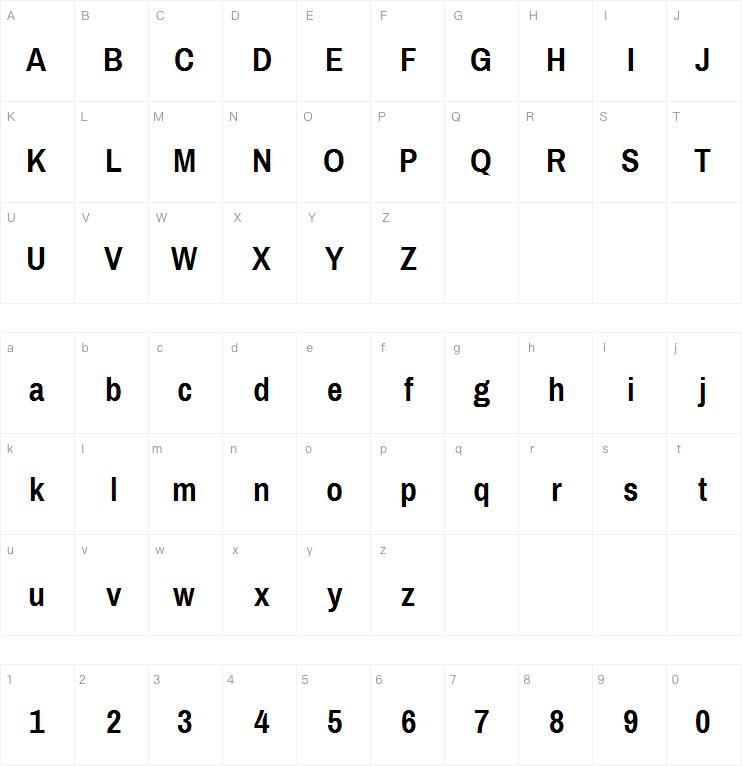 Archivo Narrow字体