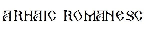 Arhaic Romanesc字体
