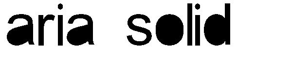aria solid字体