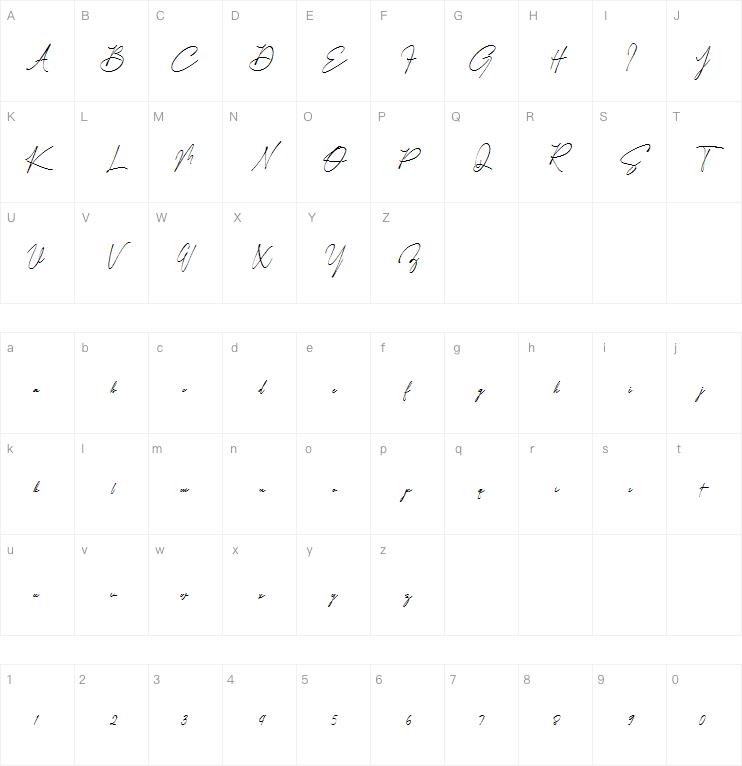 Arinttika Signature字体