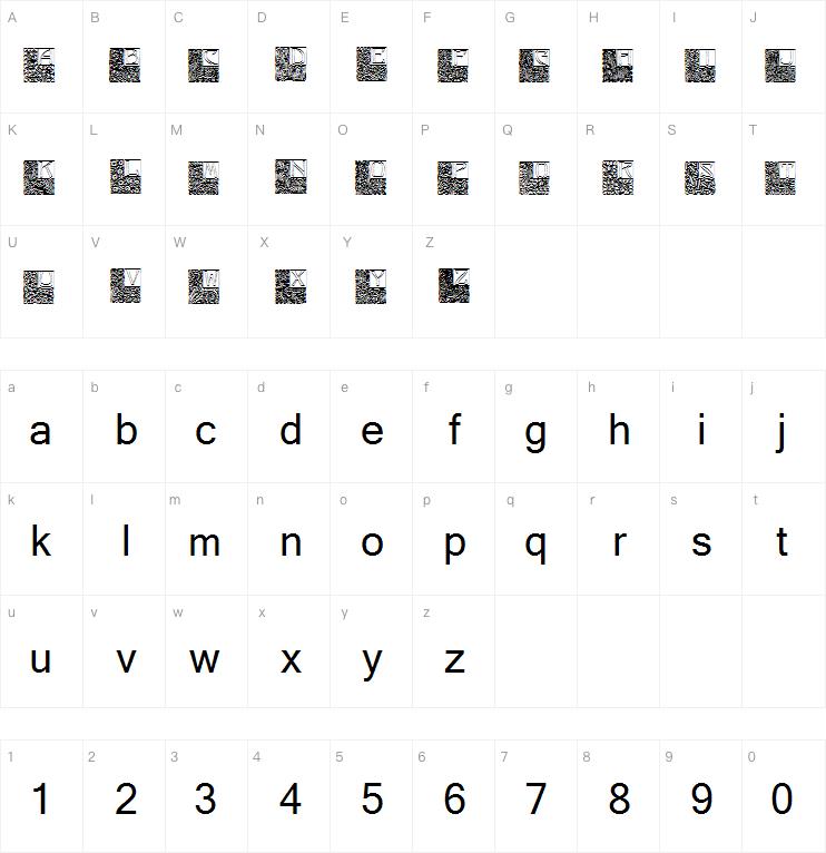 Art Nouveau Initials字体