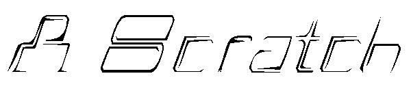 A Scratch字体