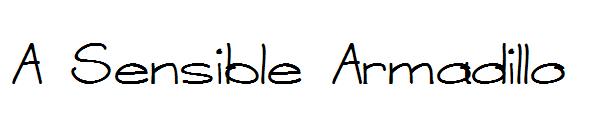 A Sensible Armadillo字体