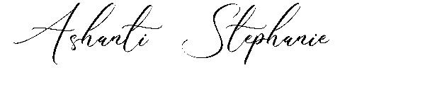 Ashanti Stephanie字体