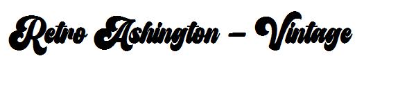 Retro Ashington - Vintage字体