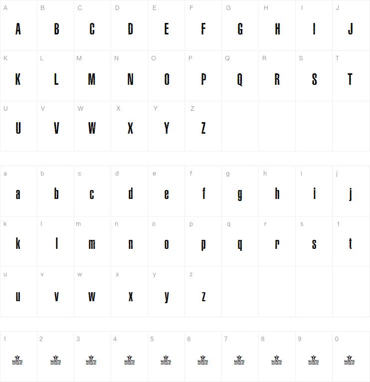 ASPHALTIC GRAIN CONDENSED字体