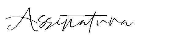 Assinatura字体