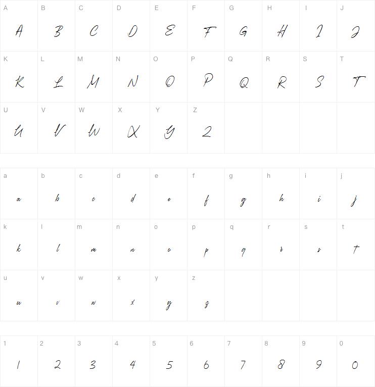 Augustinne demo字体