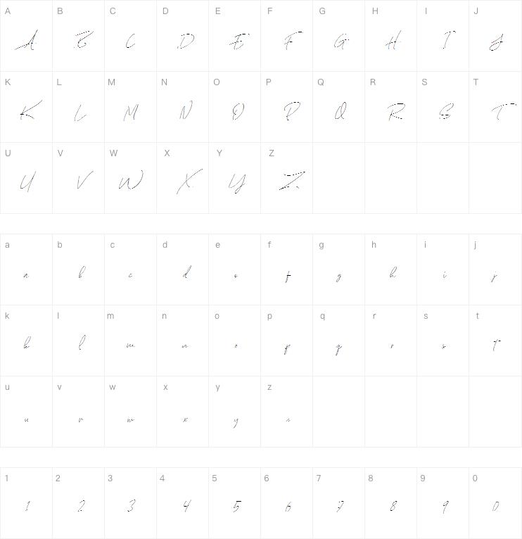 August Stories字体