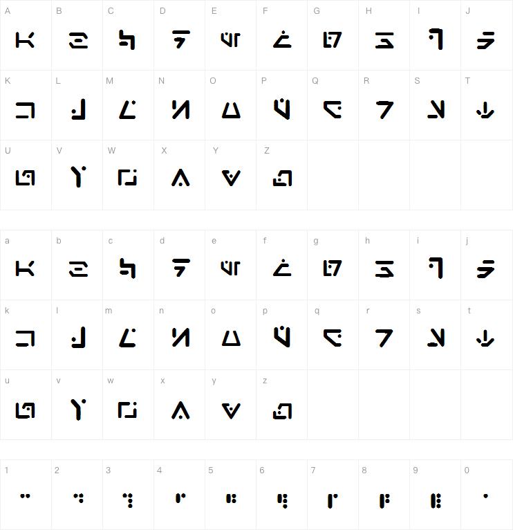 Aurebesh-Droid字体