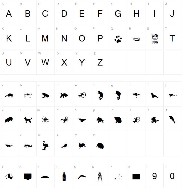 AussieIcons字体