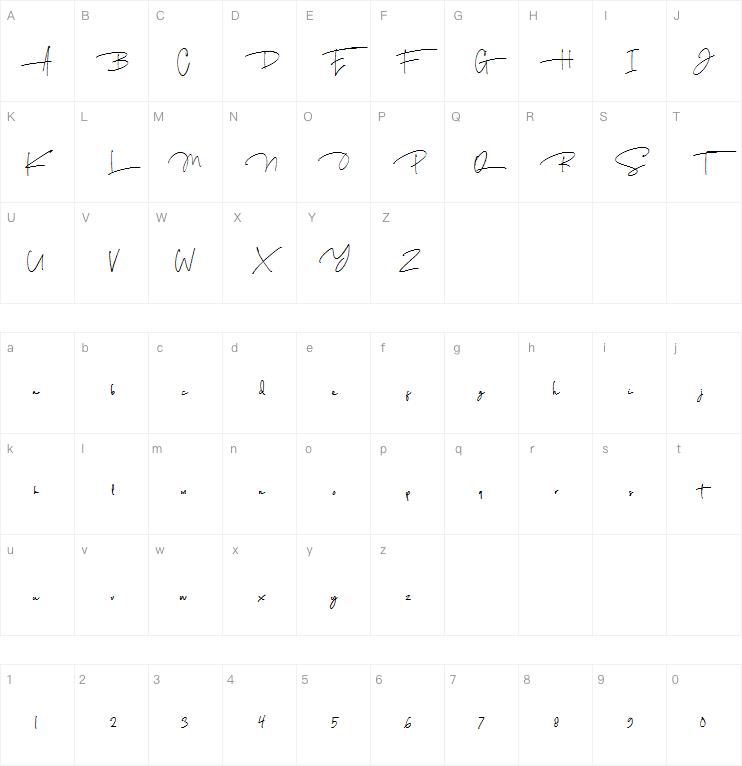 Austin Stylish signature字体