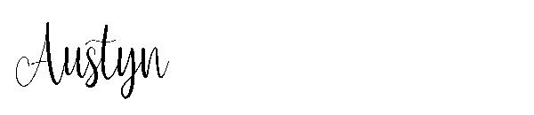Austyn字体