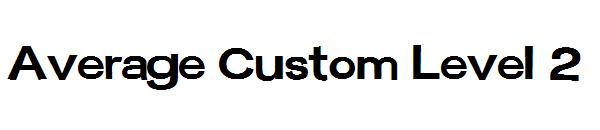 Average Custom Level 2字体
