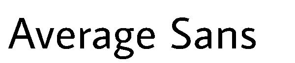 Average Sans字体