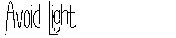 Avoid Light字体