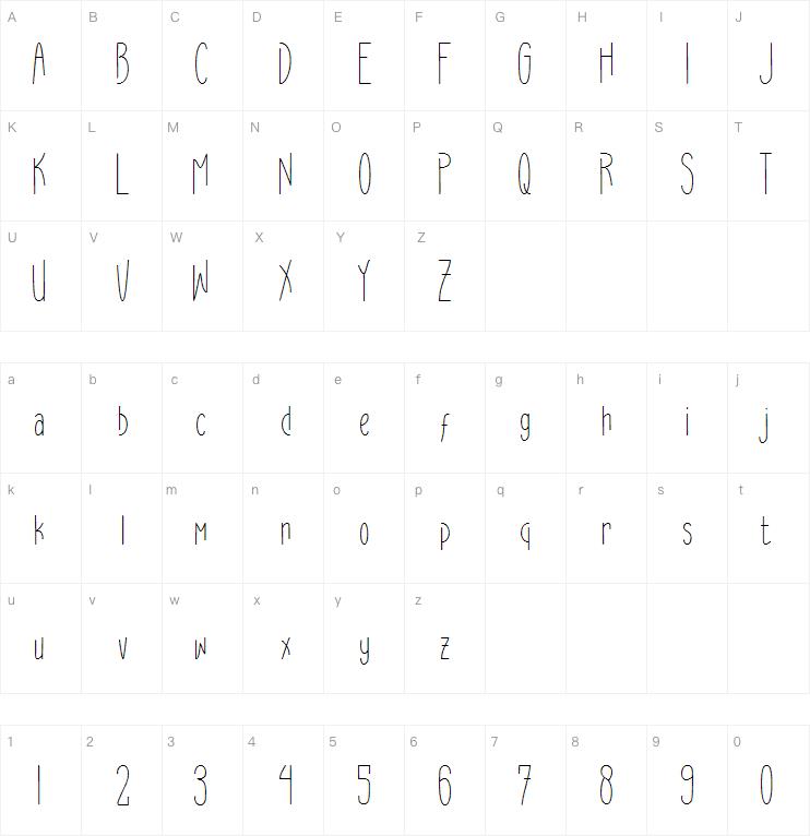 Avoid Light字体