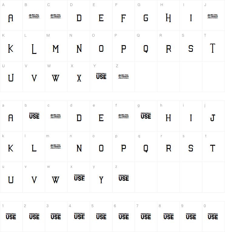 Awakened字体
