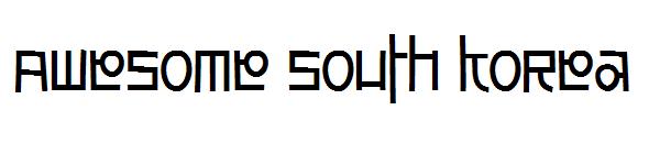 Awesome South Korea字体