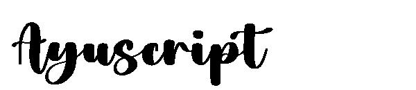 Ayuscript字体