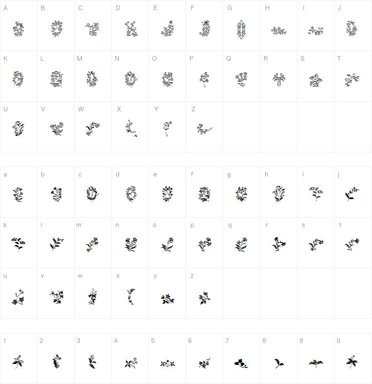 Azalleia Ornaments字体