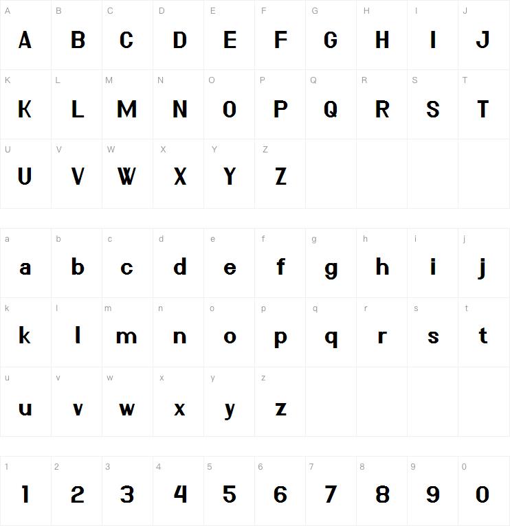 Azbuka Lowers 538Lyons字体