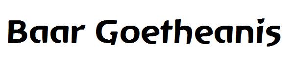 Baar Goetheanis字体