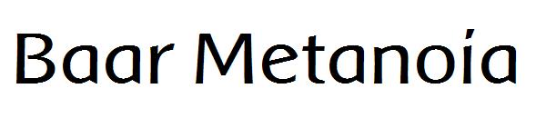 Baar Metanoia字体