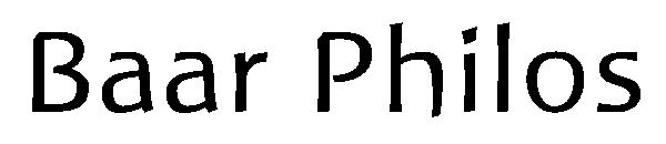 Baar Philos字体