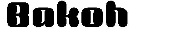 Bakoh字体