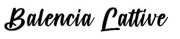 Balencia Lattive字体