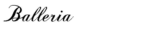 Balleria字体