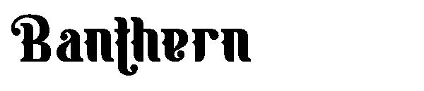 Banthern字体
