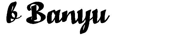 b Banyu字体