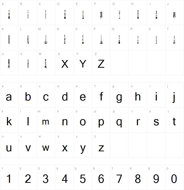 BarberPoles字体