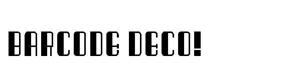 Barcode Deco!字体